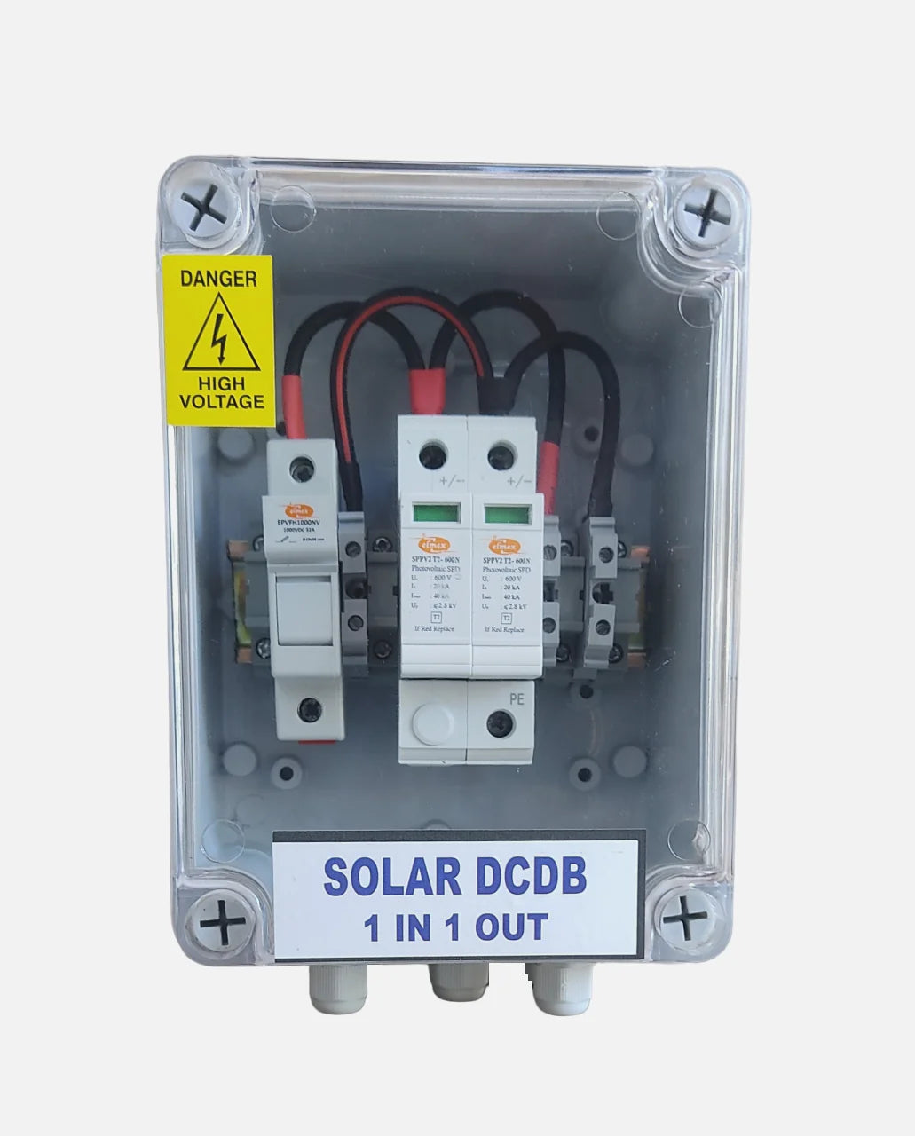 Solartek DCDB 1 In 1 Out 600V (DC Distribution Box)