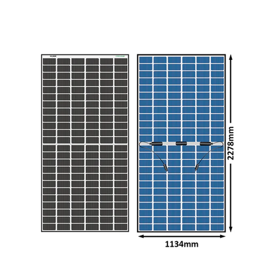 Loom Solar Panel - SHARK 600 Wp | N-Type TOPCon Bifacial 16BB (Pack of 2) 30 Years* Warranty