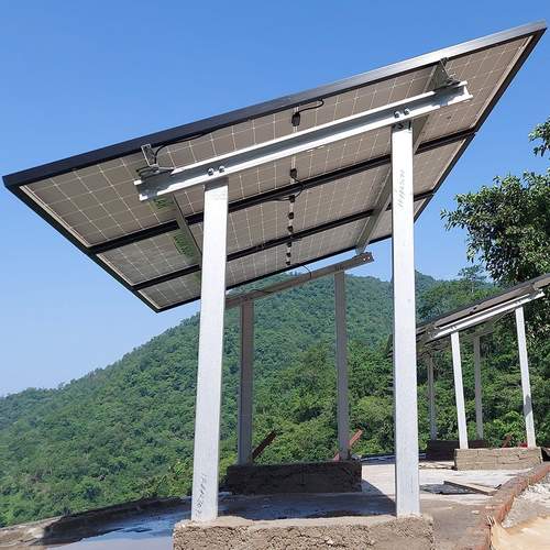 Solartek 4 Panel GI Stand High Rise With 6-7 Foot Height (550-600 watts) 5 Years Warranty