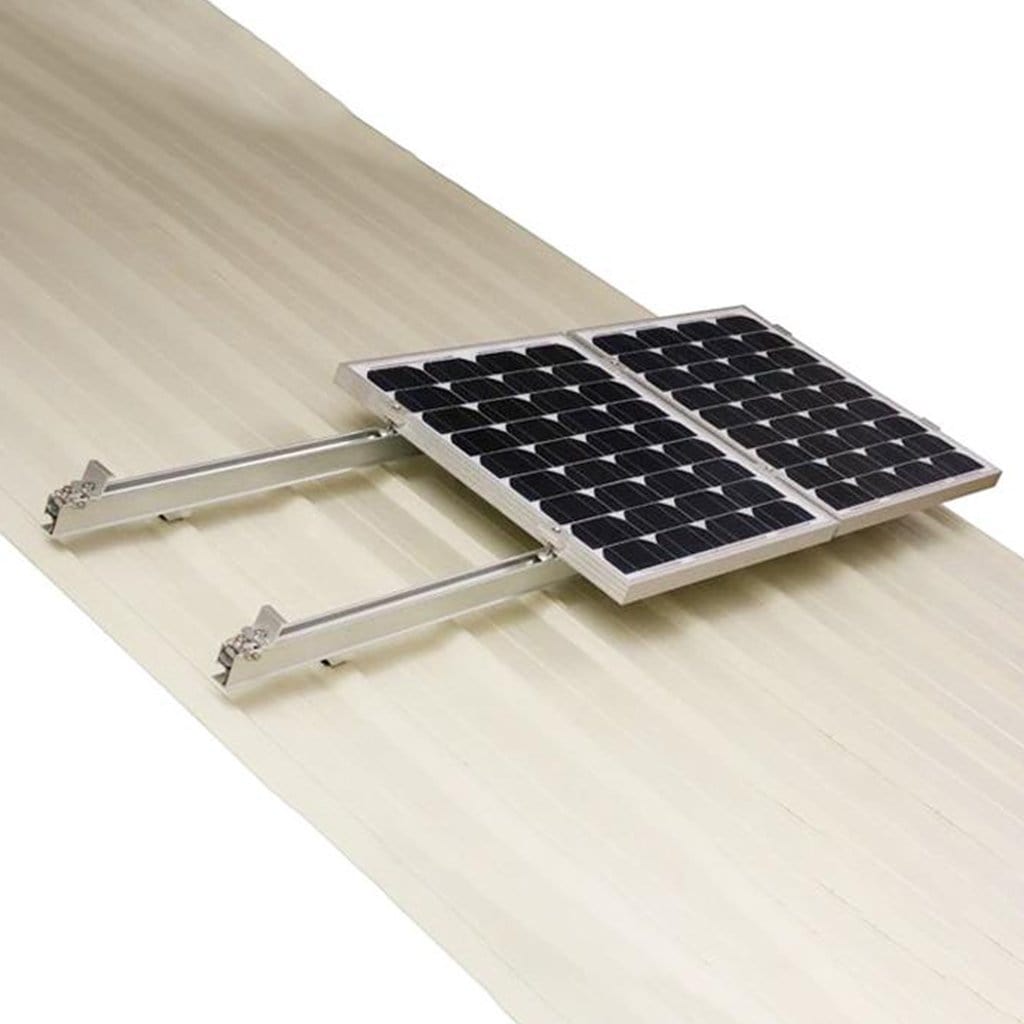 Solartek – 4 panel stand for factory tin shed 180 – 600 watts