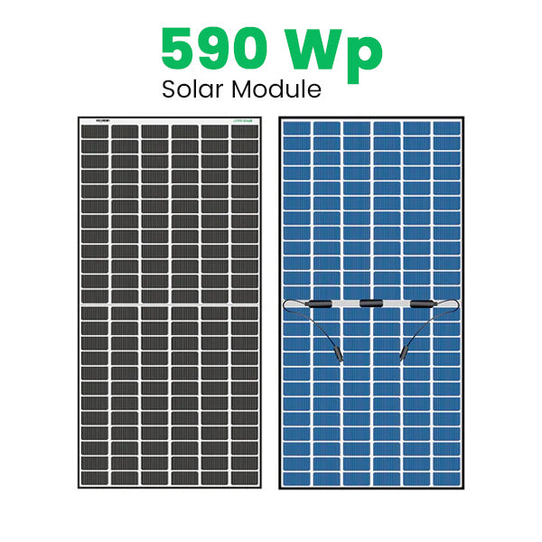 Loom Solar Panel - SHARK 590 Wp | N-Type TOPCon Bifacial 16BB (Pack of 2)