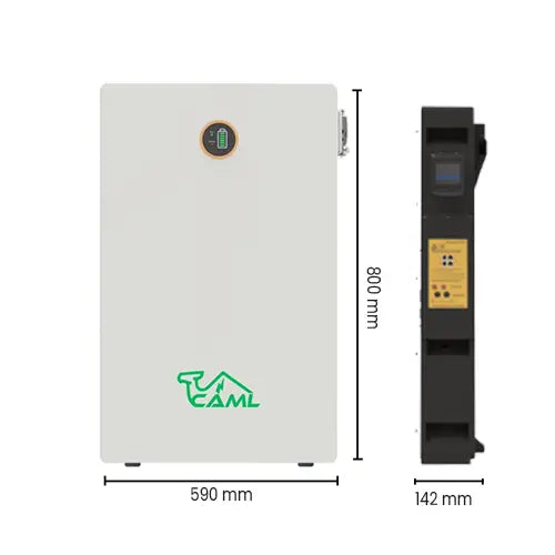 CAML 51.2 V 200 Ah, 10.24 kWh LiFePO4 Battery - Wall Mount