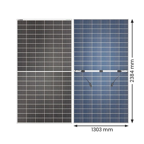 SHARK 730~750 Wp HJT Dual-Glass Solar Panel (Pack of 33) 30 Years* Warranty