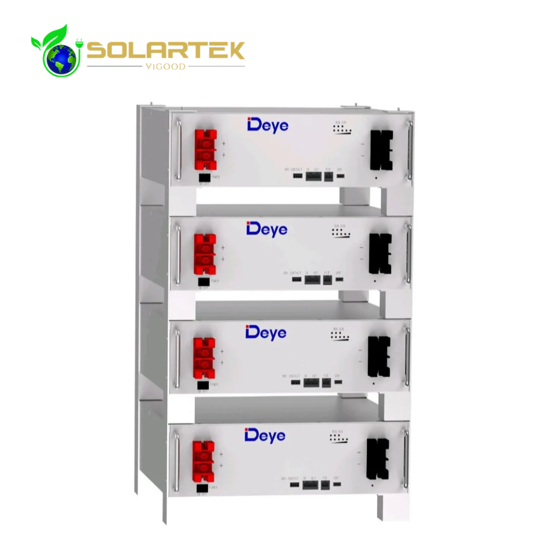 Deye LFP Battery 51.2V/100Ah with 5 years warranty/6000+Cycles, for Solar Appliances
