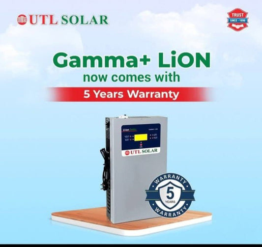 UTL Gamma +Li-on1200 VA Off Grid Solar PCU with Inbuilt 1.2 KWh Lithium Phosphate Battery