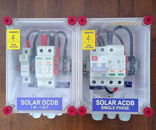 Solartek Solar ACDB Box Single Phase 32A 320V SPD + DCDB 1 In 1 Out 600V SPD (1Ph 32A Combo) VIGOOD SOLARTEK