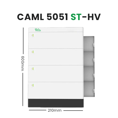 CAML 50 Ah, 204.8 V / 10 kWh High-Voltage Stackable Lithium Battery 5 Years Warranty