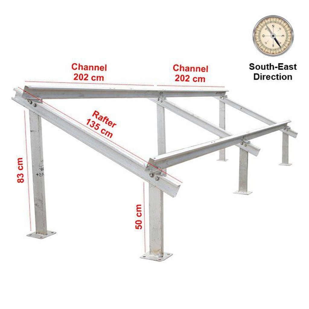 Solartek 4 Panel Stand (550- 600 watts)