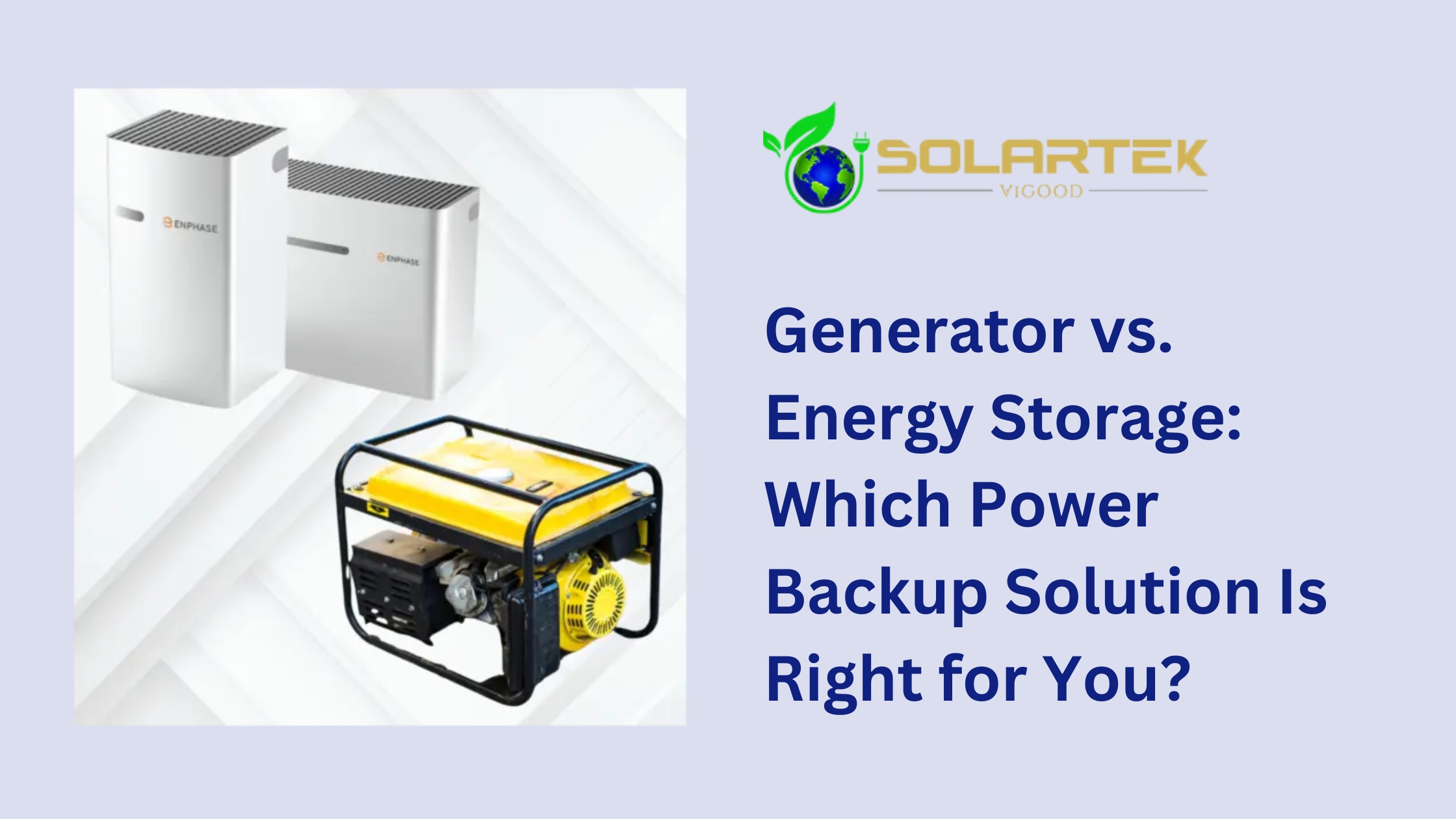 Generator vs. Energy Storage: Which Power Backup Solution Is Right for ...