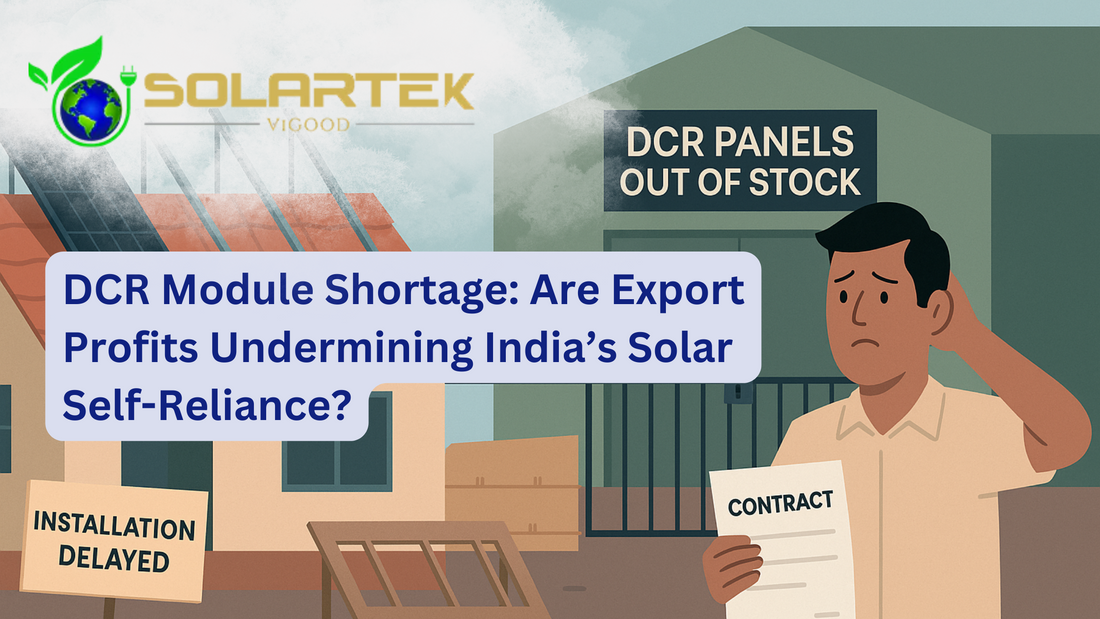 DCR Module Shortage: Are Export Profits Undermining India’s Solar Self-Reliance?