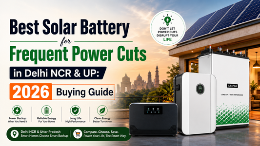 Best Solar Battery for Frequent Power Cuts in Delhi NCR & UP: 2026 Buying Guide