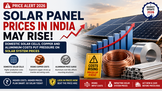 Solar Panel Prices in India May Rise: Domestic Solar Cells, Copper and Aluminium Costs Put Pressure on Solar System Prices