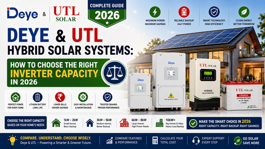 Deye & UTL Hybrid Solar Systems: How to Choose the Right Inverter Capacity in 2026