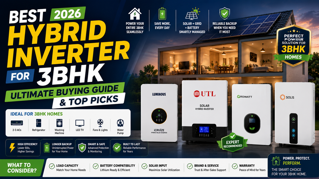 Best Hybrid Inverter for 3BHK 2026: Ultimate Buying Guide & Top Picks