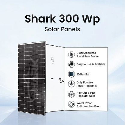 Loom Solar Panel 300 Wp - 12 V Module for Inverter Battery (80Ah-150Ah) Charging, Home Solar System (Pack of 2)