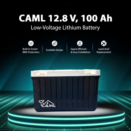 CAML 12.8 V 100 Ah, 1.28 kWh LiFePO4 - Lithium Battery