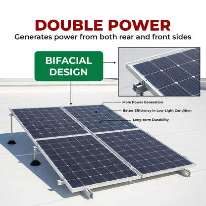 UTL 590 Watt N-Type TOPCon Solar Module | 27 Years Performance Warranty