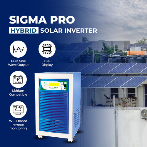 UTL 5kW/48V Hybrid Solar Panel System with 150AH Tubular Battery 5 Years Warranty