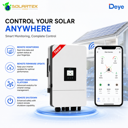 Deye 10Kw Smart Solar Hybrid Transformer Less Inverter ( Three Phase) 5 Years Warranty