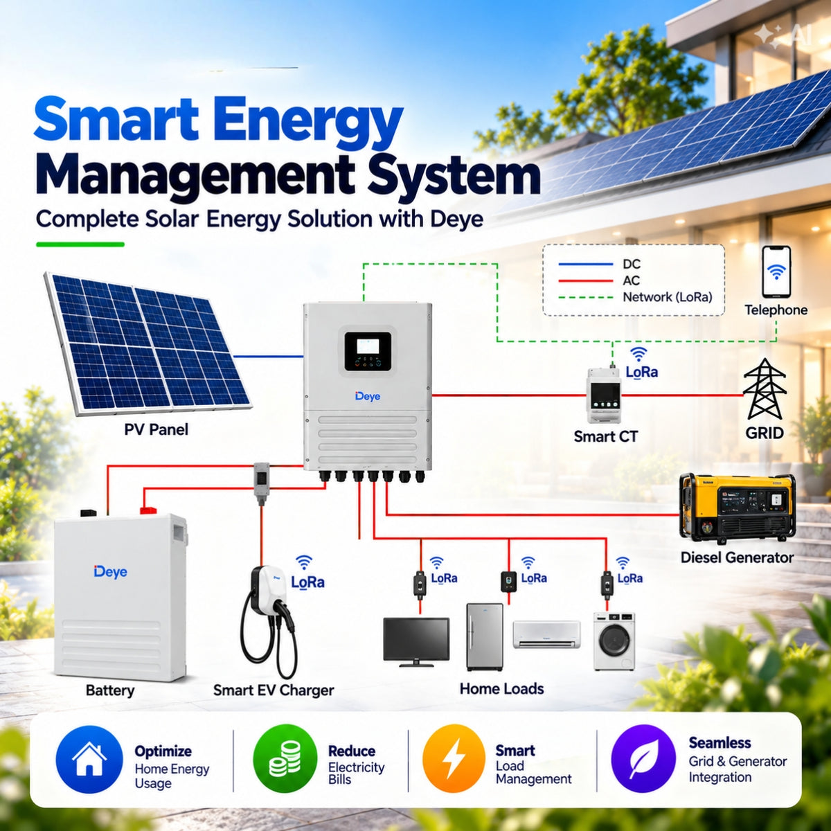 Deye LFP Battery 51.2V/100Ah with 5 years warranty/6000+Cycles, for Solar Appliances 5 Years Warranty