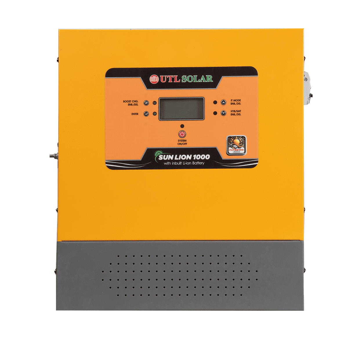 UTL SUN LION 1000 (with in-built Lithium battery) | Wall Mountable Solar Inverter 3 Years Warranty