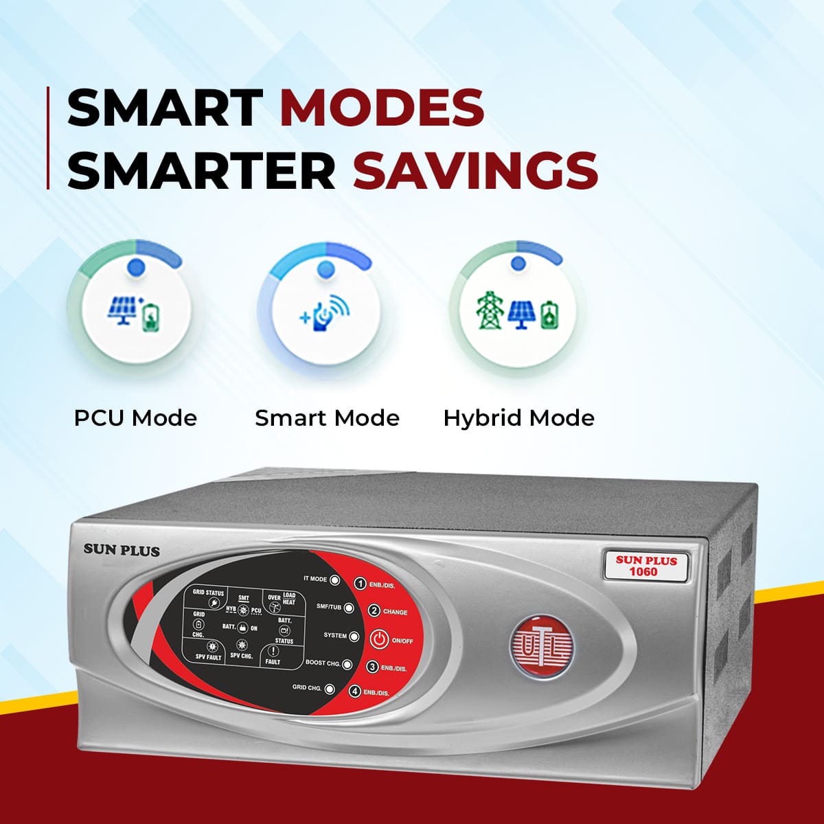 UTL SUN PLUS 1060 PWM Home Inverter 3 Years Warranty
